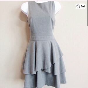 Banana Republic Sleeveless Tiered Grey Dress